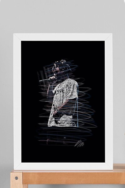 Saturn Travis Scott Framed Painting Rap Hip Hop - Aesthetic Poster