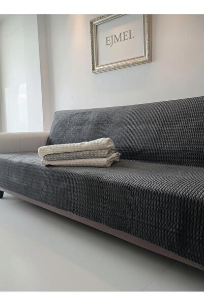 DECORA CASA HOME COLLECTİON Husa pentru scaun 175x215 cm-Husa pentru canapea extensibila, anti-alunecare, lavabila, husa din pluș din material de lux