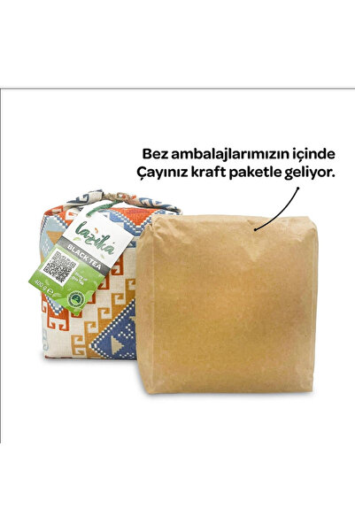 LAZİKA Siyah Çay 800 gr Bez Ambalaj-El ile Dikilmiş Hediyelik Çay, Mayıs Çayı...