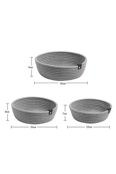 genernic Luxury cotton basket set for organizing and storage