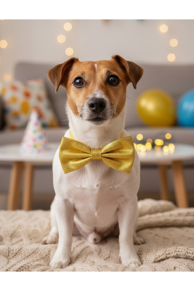 BEASTY Puppy bow tie, Yellow