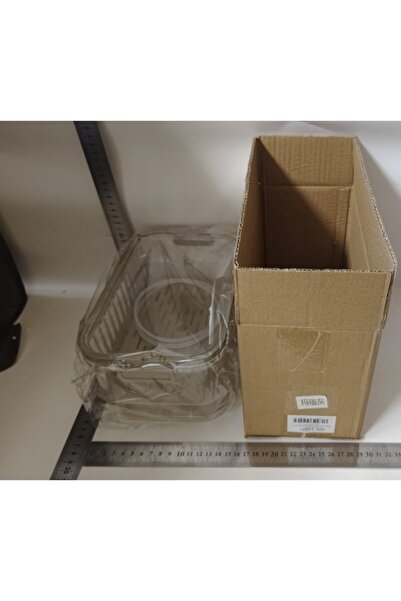 GERICOM Portable Storage Box with Ice Separator and Drain, Keeps Cold, Lunch Box, 25x16.5x11.5 cm, Gray/Tran