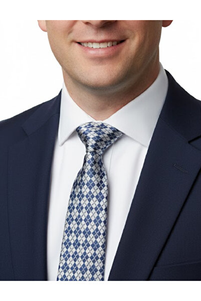 Evendi Tie, Blue/Grey