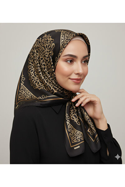 Armine 100% Sura Silk Scarf – Nostalgia Series – Non-Slip Tok Posture – Black...