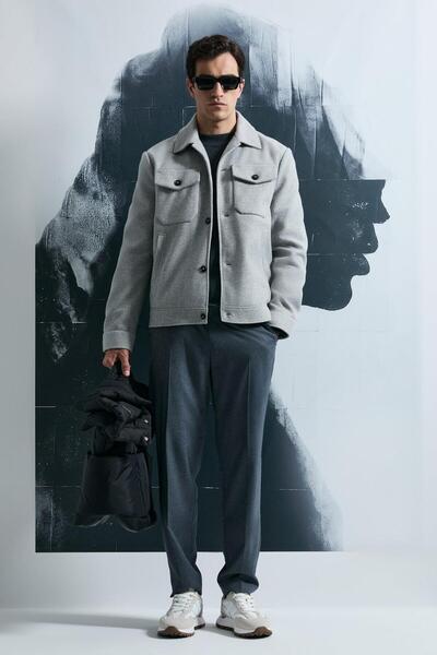 Lufian Good Men's Knitted Cashmere Jacket