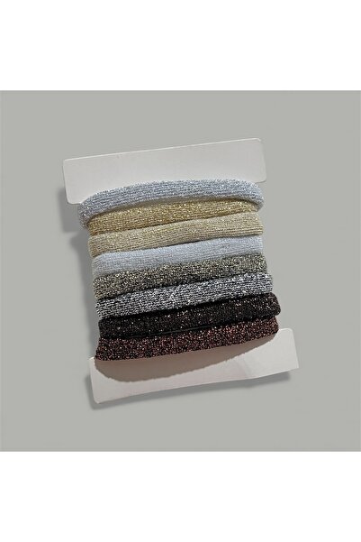 Twinssis Accessories 8-Pack Metallic Glitter Hair Ties