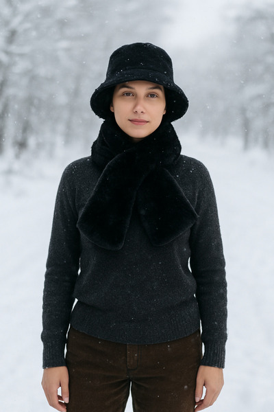 Sir Cliffson Plush Bucket Hat Scarf Set