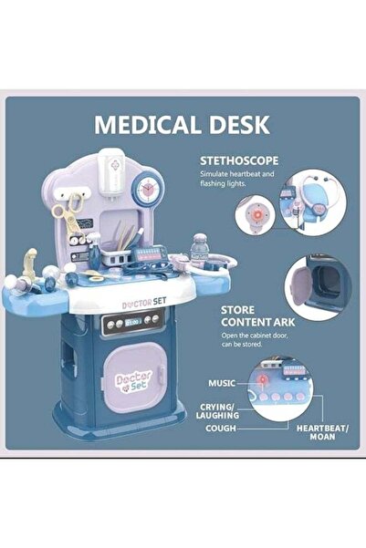 Generic Interactive Doctor Play Set - 26-Piece First-Aid Kit with Stethoscope & Portable Case