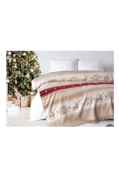 RENKLİ SANAT EVİ Merino Cotton Blanket 180 X 200