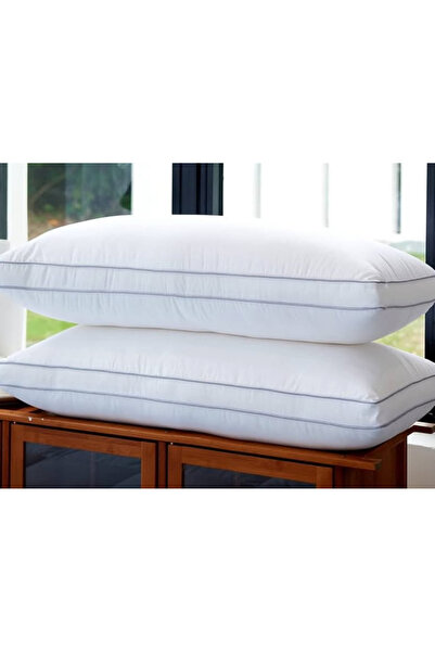 NihalTekstil 1 adet Boyun destekli %100 mikro elyaf dolgulu pamuklu kumaş yastık