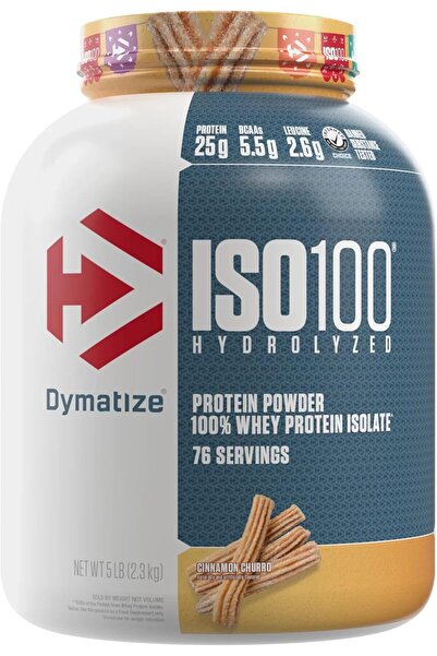 Dymatize ISO100 Hydrolyzed Protein Powder 5 lb - Cinnamon Churro