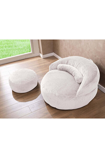 Marsah Home Upholstered armchair + cushion & stool – modern comfort for the living room