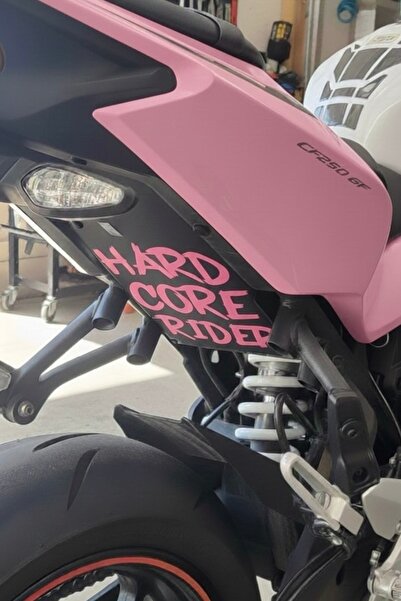 Yalıgraf Reklam Tabela Hard Core Rider Motorcycle Sticker 14X18 cm