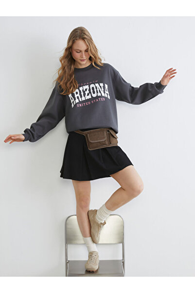 LC Waikiki Hanorac gros de damă, supradimensionat, cu imprimeu Arizona