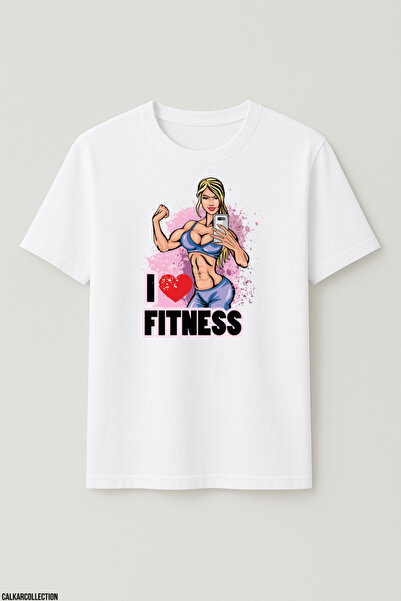 CALKARCOLLECTION Unisex Oversized I Love Gym Time T-Shirt