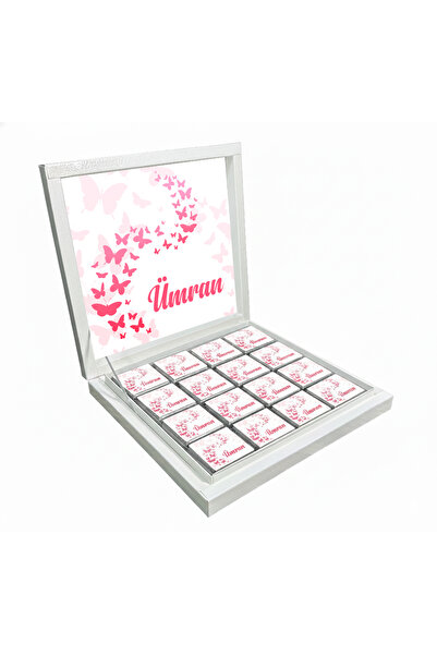 Blackeye Chocolate Kişiye Özel İsimli Kız Bebek Çikolatası Sunum Kutulu Bebek...