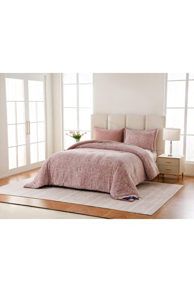 Moon Almnar double-sided velvet duvet with large filling, double size, 6 pieces, in elegant colors and designs.