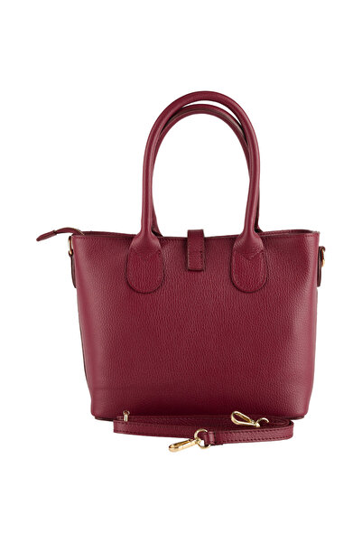 AZZURA Ava 100% Leather Bag (Model 8247) - Bordeaux