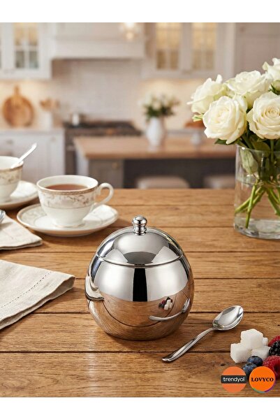LOVYCO Paslanmaz Çelik Küre Şekerlik/baharatlık 1 Adet.