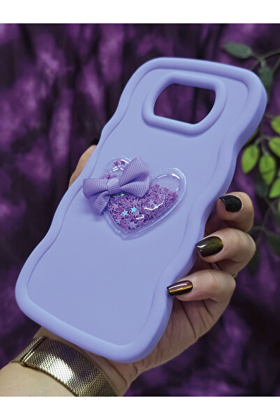 Magic Ring Poco X3 Pro / Poco X3 Nfc Compatible Heart and Ribbon Star Glitter Lilac Phone Case