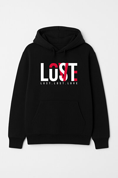 CALKARCOLLECTION سويت شيرت (هودي) للجنسين من Lust Lost Love بغطاء رأس