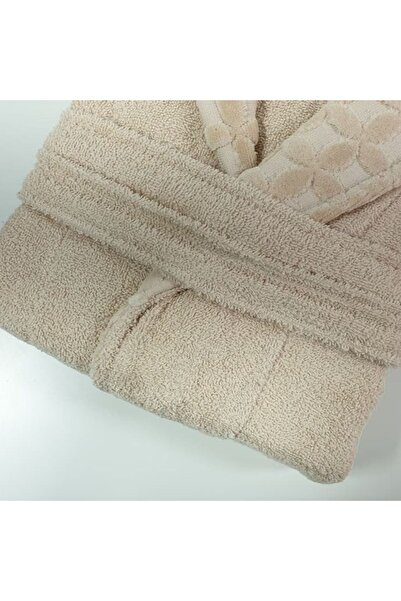 Reiashn Tupac robe set, off-white and beige, 11 pieces