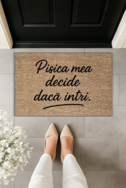 Dormot Modern Digital Print My Cat Decides If You Enter - Doormat