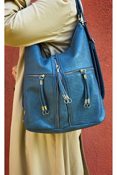 çantamgelsin Soft Faux Leather Large Size Backpack Shoulder Bag