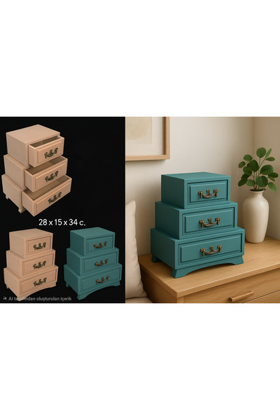 Eymen Hobi Ahşap Supla Seti 5’li – Ham MDF Dekoratif Sunum & Mutfak Seti – 17...