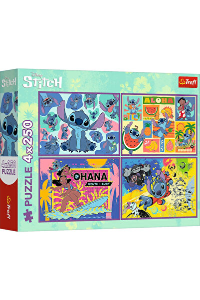 Trefl Puzzle - Disney, Amazing Stitch, 4 x 250 pieces