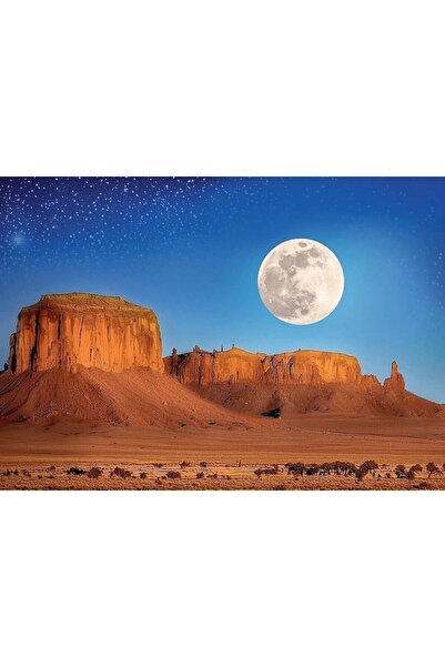 Trefl Puzzle 1000 Pieces - USA Moon in Desert (Poster Included)