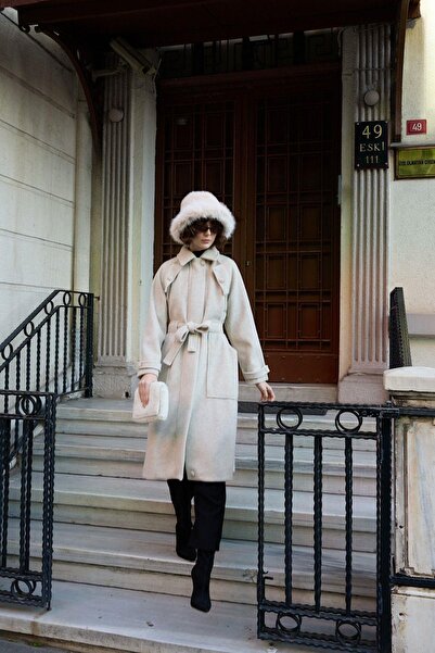 Hilay Lona Fermuarlı Büyük Cepli Kaban BEJ