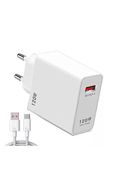 Zherqon 120W Super Fast Charger, Quick Charge 5.0, 1x USB, compatible with Xiaomi Samsung Huawei