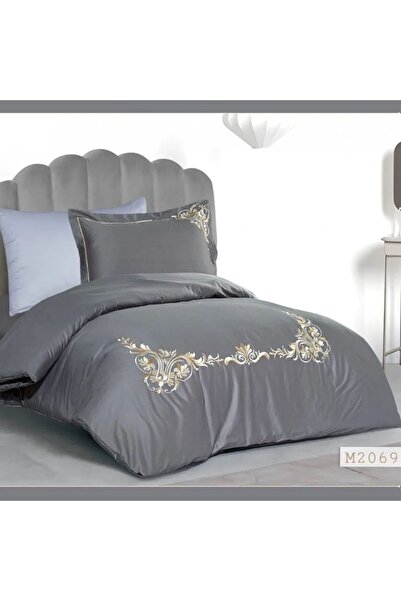 Reiashn Samra bedspread, gray color, 100% cotton, summer size, single and a half