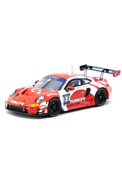 TOYFEST Tarmac Works X Diecast Turkey Porsche 911 Gt3 R / Fia Motorsport Games Gt Sprint 2024 Winner / Ayhan