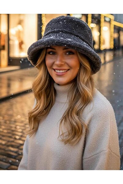 Wearflawless Plush Winter Soft Furry Bucket Hat, Winter Bucket Hat, Plush Hat, Plush Beanie