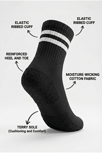 Ducks Socks Women's 6-Piece Thermal Cotton Bottom Towel Long Socks Premium Boxed Socks