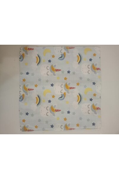 Bahar 25×25 سم |   قطعة قماش مسلين لمسح الفم - مصنوعة من القطن بنسبة 100%، ذا...