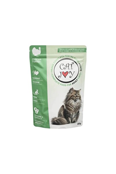 CATJOY Cat Joy Turkey Wet Cat Food Pouch, 85 g