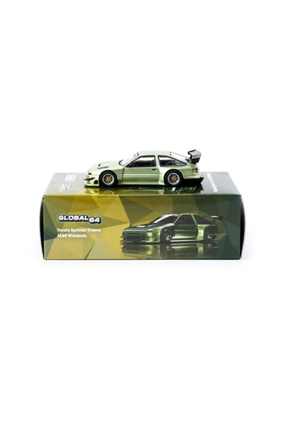 TOYFEST Tarmac Works 1/64 Toyota Sprinter Trueno AE86 Widebody Green - Design...