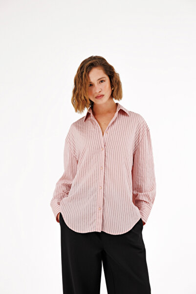 Evermade Oversize Çizgili Gömlek