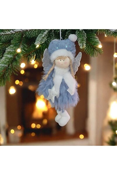 First Choice 1 Christmas tree ornament, simple attachment system, Angel, 23 cm, grey