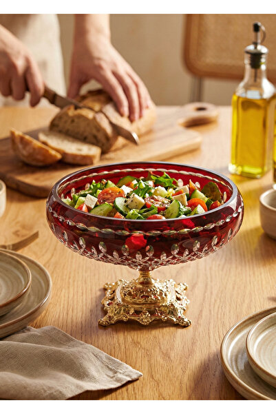 AKDEN STORE Cutting and Crafting Special Red Water Lily Bowl for New Year