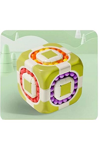 Samip Cub rubic educational Magic Cube 3x3 Rotating 2in1, verde, 3+ ani