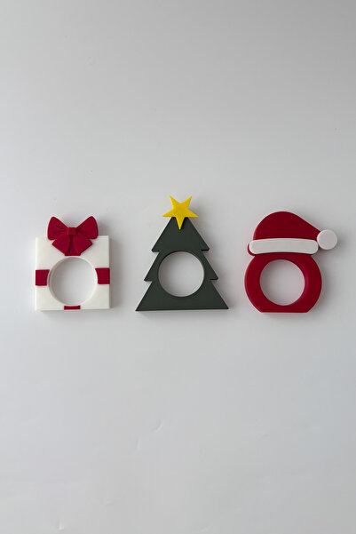 sin istanbul 3-Piece New Year's Napkin Ring