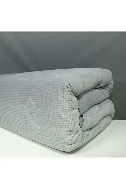 Reiashn Departure velvet bedspread, gray color, winter, double