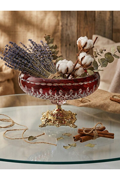 AKDEN STORE Cutting and Crafting Special Red Water Lily Bowl for New Year