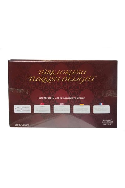 AHU Yörük Delight Double Roasted Turkish Delight Covered with Double Pistachio and Hazelnut 500 Gr