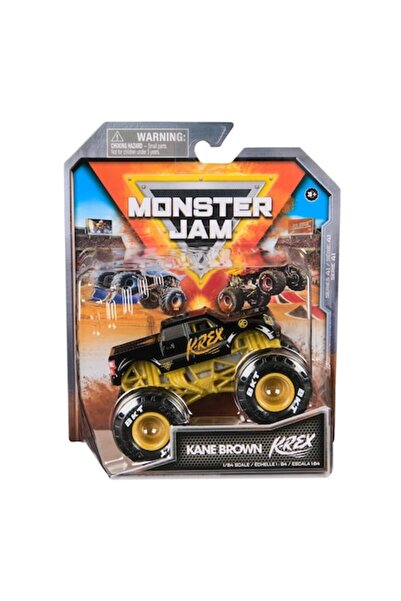 Spinmaster Metal Monster Jam Toy Car - Kane Brown K-Rex, 1:64 scale Black/Yellow