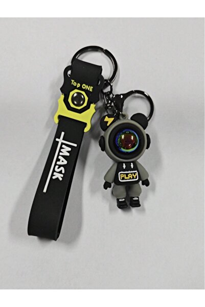 VEYA Cute electric bear pendant with an astronaut design – a unique accessory for bags and cars